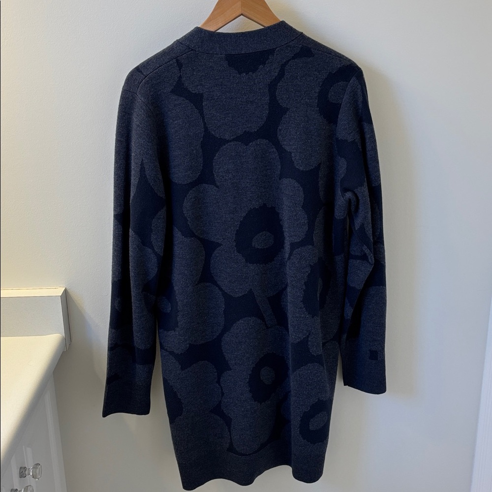 NWT* MARIMEKKO Kadmium long jacquard knit cardigan - Picture 7 of 12